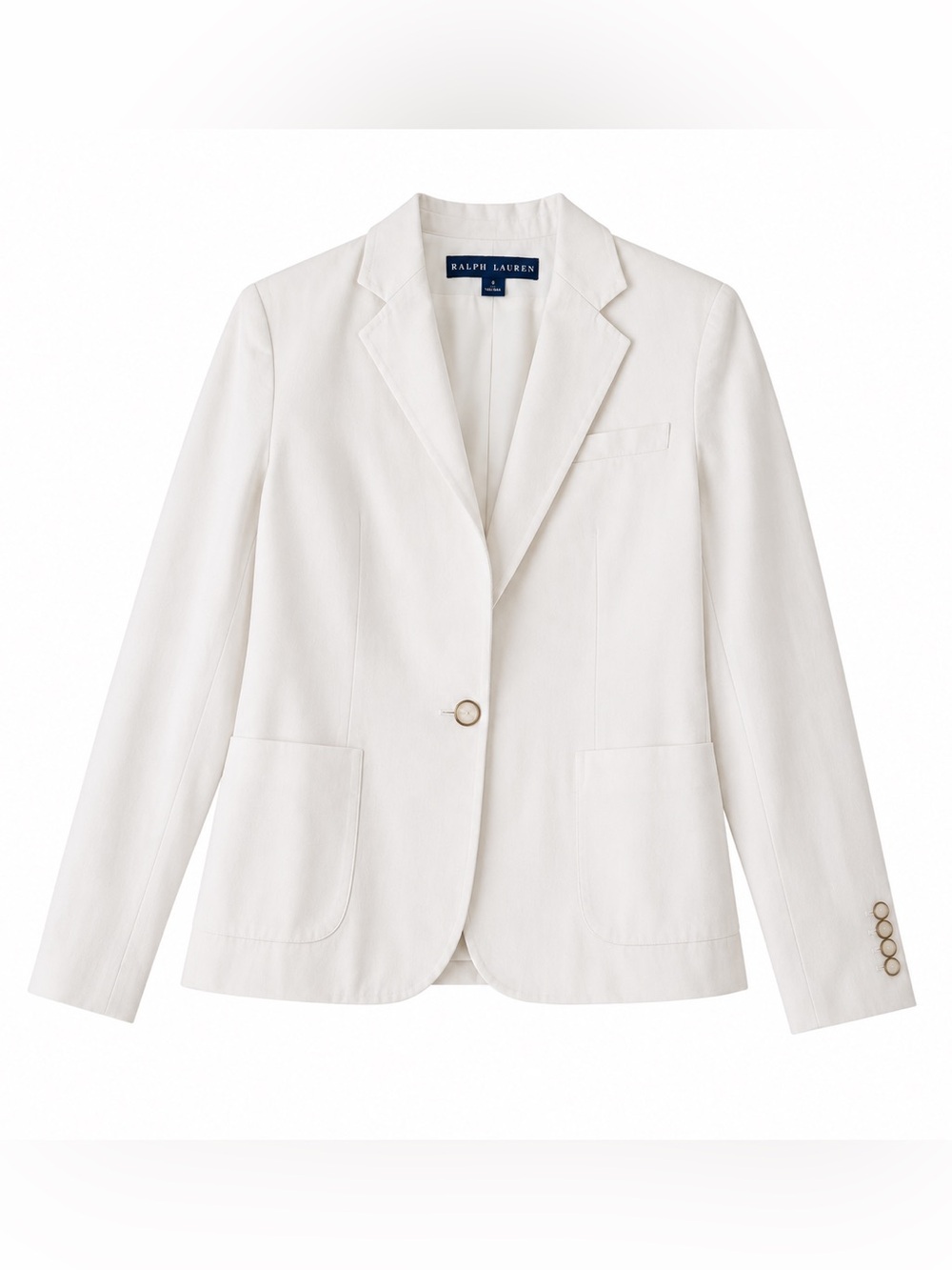 Ralph Lauren Off-white Single-Button Blazer Size 6